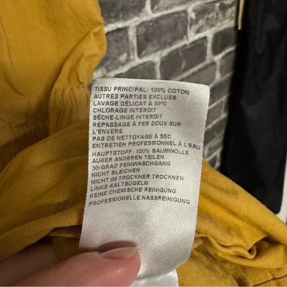 ba&sh Cecile Ruffle Sleeve Romper Playsuit Jumpsuit in Yellow Ochre - Picture 11 of 16